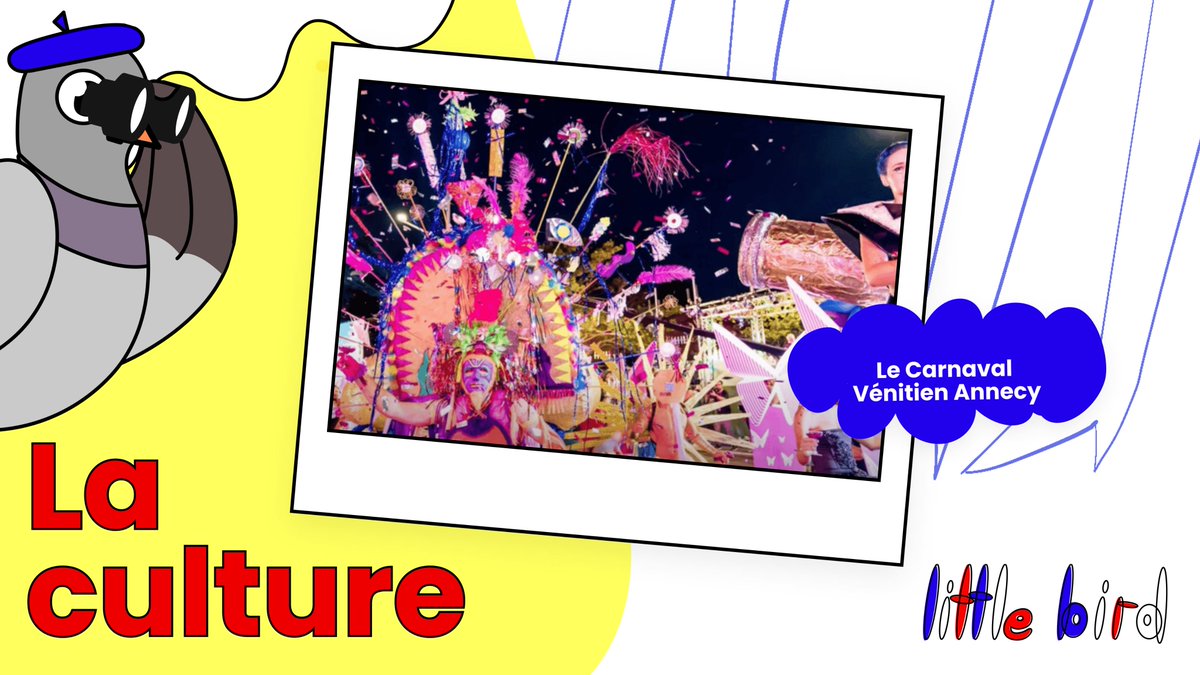 Le Carnaval Vénitien Annecy draws thousands of visitors and masqueraders each year. It originated when a group called ARIA (Association Rencontres Italie Annecy) formed in Annecy to facilitate cultural exchanges with Italy.🎊

littlebirdtold.me/p/la-culture-2…