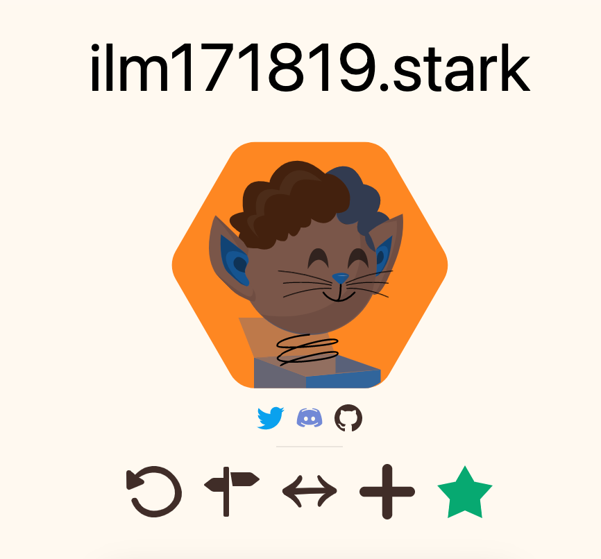 myhaaa18's tweet photo. I claimed my "ilm171819.stark" domain name on @Starknet_id

Claim yours before it's too late for a big surprise 👀 ... 

#StarkNet #StarknetIdOdyssey https://t.co/z7ScQAxLng