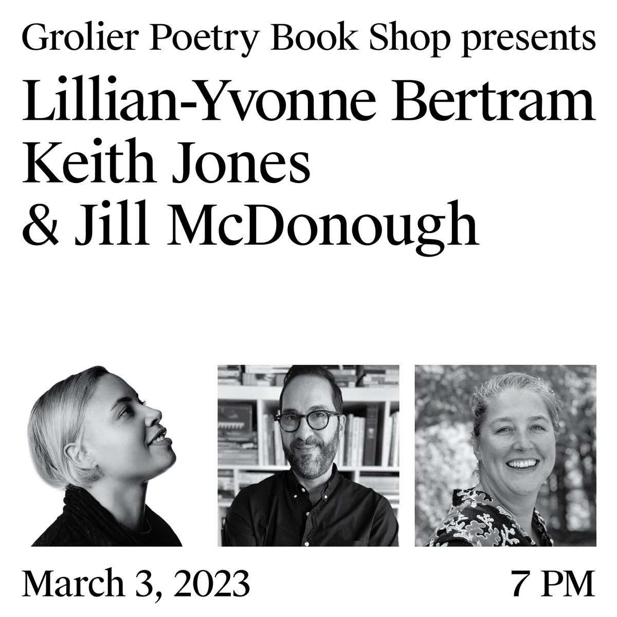 Boston! Please join us at <a href="/Grolier_Poetry/">Grolier Poetry Book Shop</a> this Friday to celebrate the Keith Jones's ECHO'S ERRAND, with <a href="/LillianYvonneB2/">L-Y.B</a> and <a href="/jilljillmcd/">Jill McDonough</a>. Hosted by Black Ocean's publisher, <a href="/janaka_stucky/">Janaka Stucky</a>.