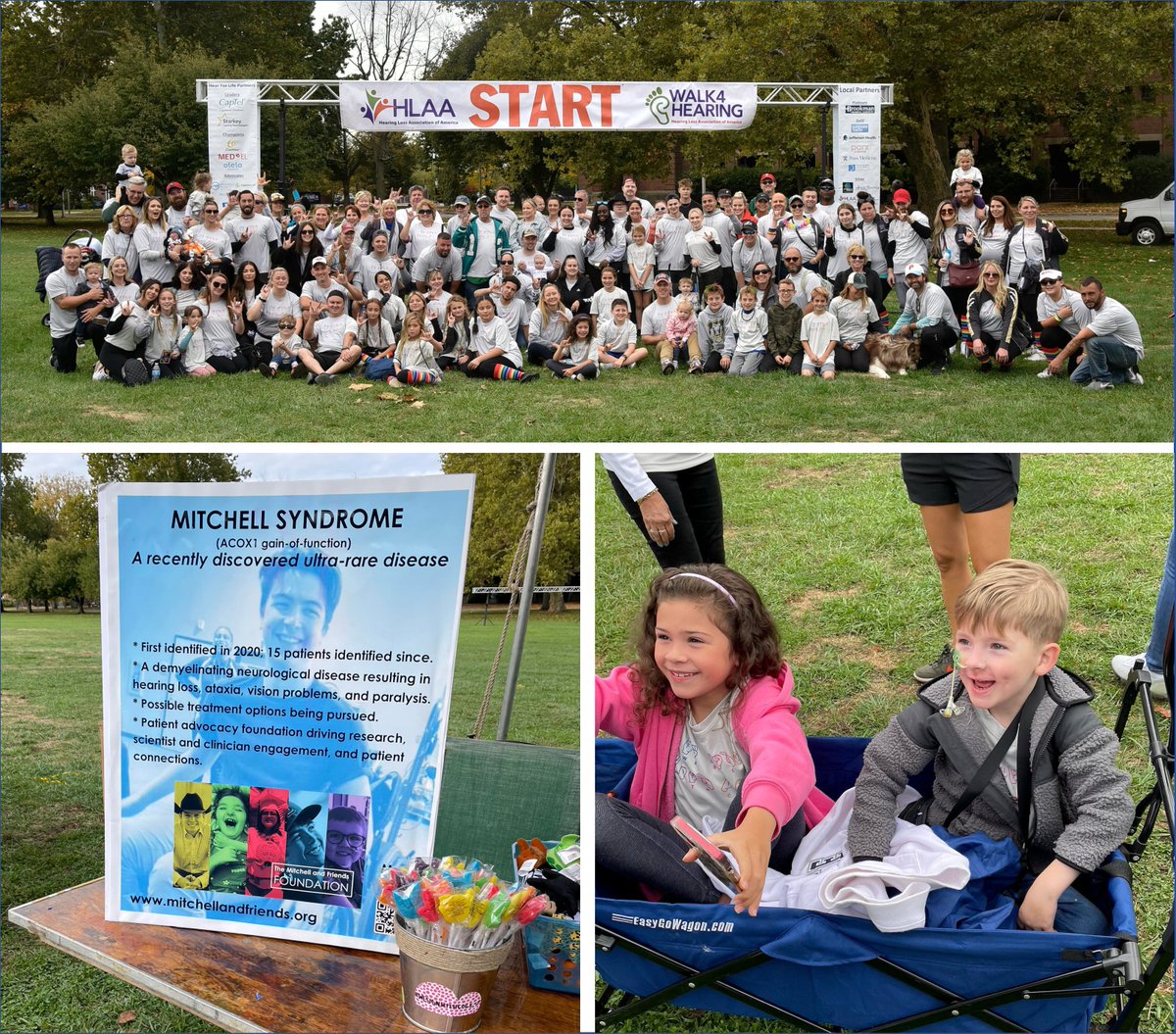 The Mitchell and Friends Foundation received a $500 donation from the Hearing Loss Association of America today, thanks to Cole Canning and family's participation in Walk4Hearing last October. Thanks to the HLAA and the Cannings...