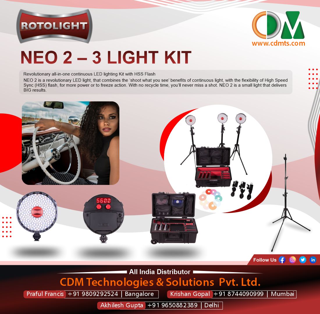 CDMTS's tweet photo. NEO 2 – 3 LIGHT KIT

Revolutionary all-in-one continuous LED lighting Kit with HSS Flash

#rotolight #professionallighting #professionallights #profesionalproducts #studio #studiolighting #studiolight #lightkit #StudioProducts #cdmts #studioequipment #lightset #rotolights https://t.co/Bp4cVgVCyb