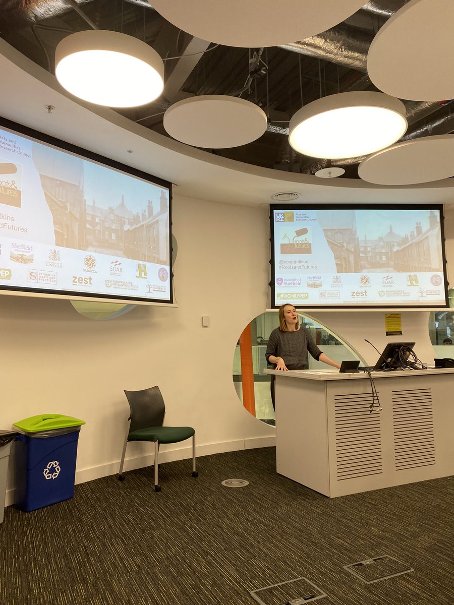 its @ecraigatkins! very happy to be hosting her brilliant talk on #RootsandFutures for <a href="/sheffieldCIRN/">Cultural Industries Research Network</a>