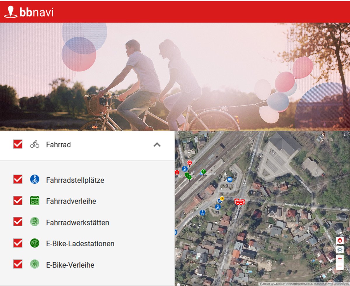 #Klimafreundliche Mobilitätsangebote in #Brandenburg wie #ÖPNV, #Fahrrad und #Mitfahren werden attraktiver und häufiger genutzt. Die #OpenSource #Mobilitätsplattform bbnavi der @Digital_BBL macht‘s einfach. Weitere Infos 👉 tinyurl.com/spmkz7pw *db