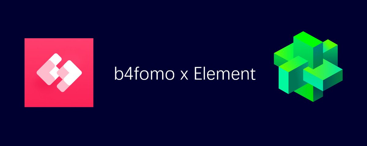 Elementas是NFT交易平台Element的官方NFT，具有社交、治理、挖矿、产品特权等权益，超过1.5万人申请allowlist。b4fomo作为element 的生态合作伙伴，争取到5个allowlist给大家！
抽奖条件：
1⃣转发点赞，tag 3 位好友
2⃣关注
@element_chinese &amp; <a href="/b4fomoNFT/">b4fomoNFT</a> 
也可填表抽奖：
forms.gle/R1LaBJFX32MCfj…