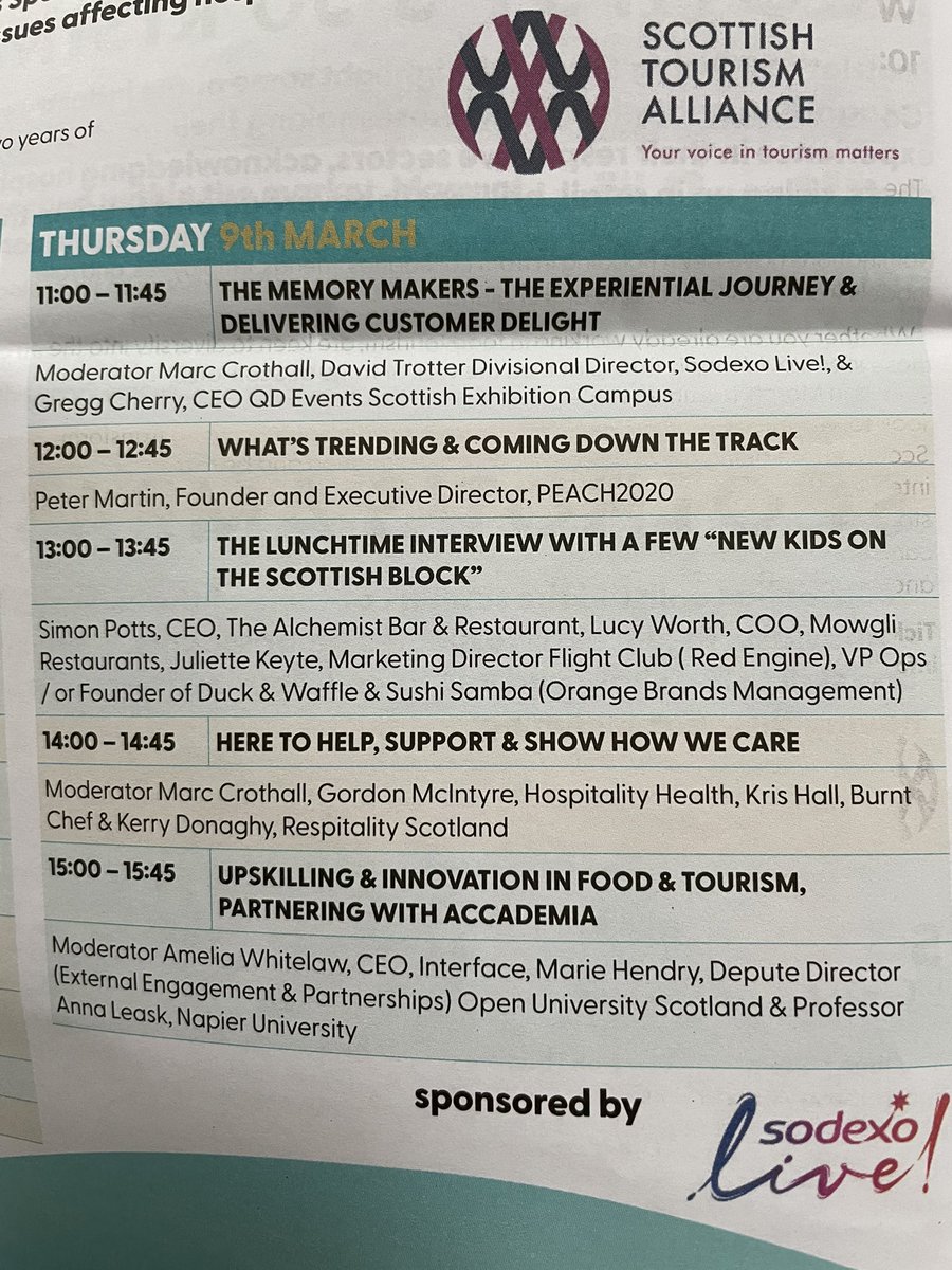 Have you registered for @ScotHot2023 yet? @st_alliance Spotlight stage worth a visit. Look at 9th March 14.00. On with @burnt_chef @Respitality We are looking forward to it! 👇