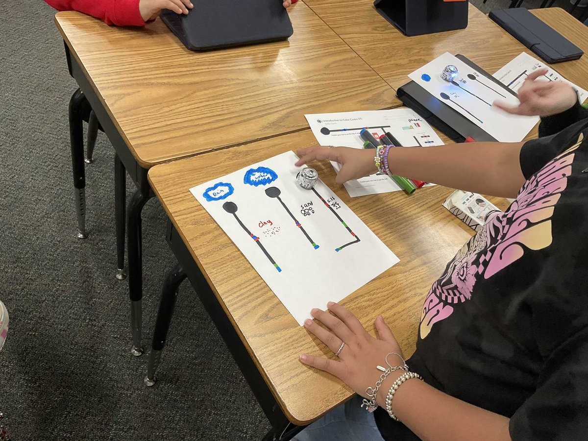 ElainaKloecker's tweet photo. Awesome @Ozobot lesson over water retention in soil today at #AshbelSmithJaguars! We programmed our bots to act as water through 3 soil types and recorded their journeys on our #iPads to create a #Clips video of the lesson! @GCCISDScience @gccisd_edtech #EveryoneCanCreate https://t.co/lyM6x9hgbJ
