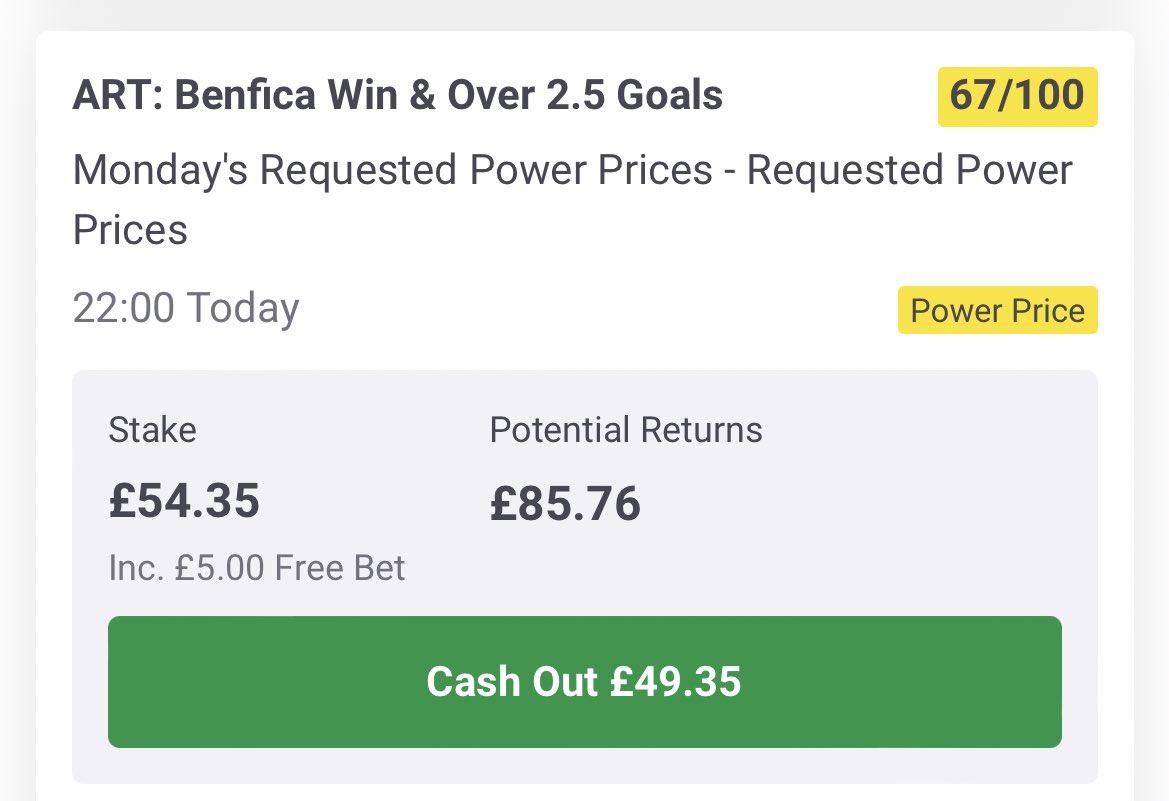 rossw369's tweet photo. @AndyRobsonTips Had a free £5 bet, why not whack it on eh https://t.co/d2RgeDQzfb