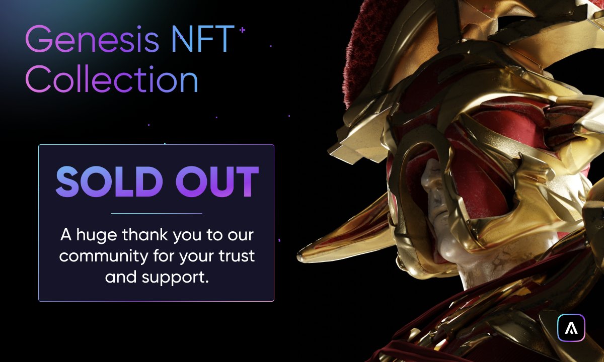 🎉BREAKING NEWS🎉 
Our Genesis Collection is officially SOLD OUT! 🚀Thank you to our amazing community, OG's, and private investors, for their unwavering support! We couldn't have done this without you! 💪 
Exciting developments coming soon - stay tuned! #AgoraDex #nftcommunity