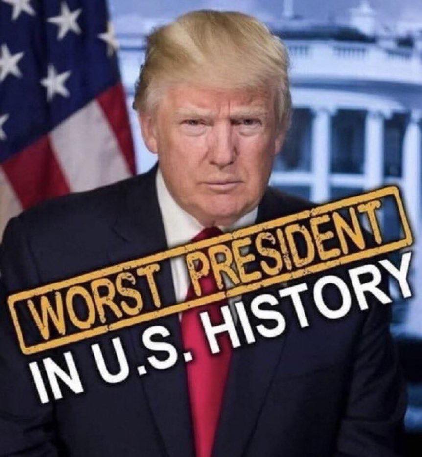 Worst president in U.S. history — by far! Who agrees? ✋