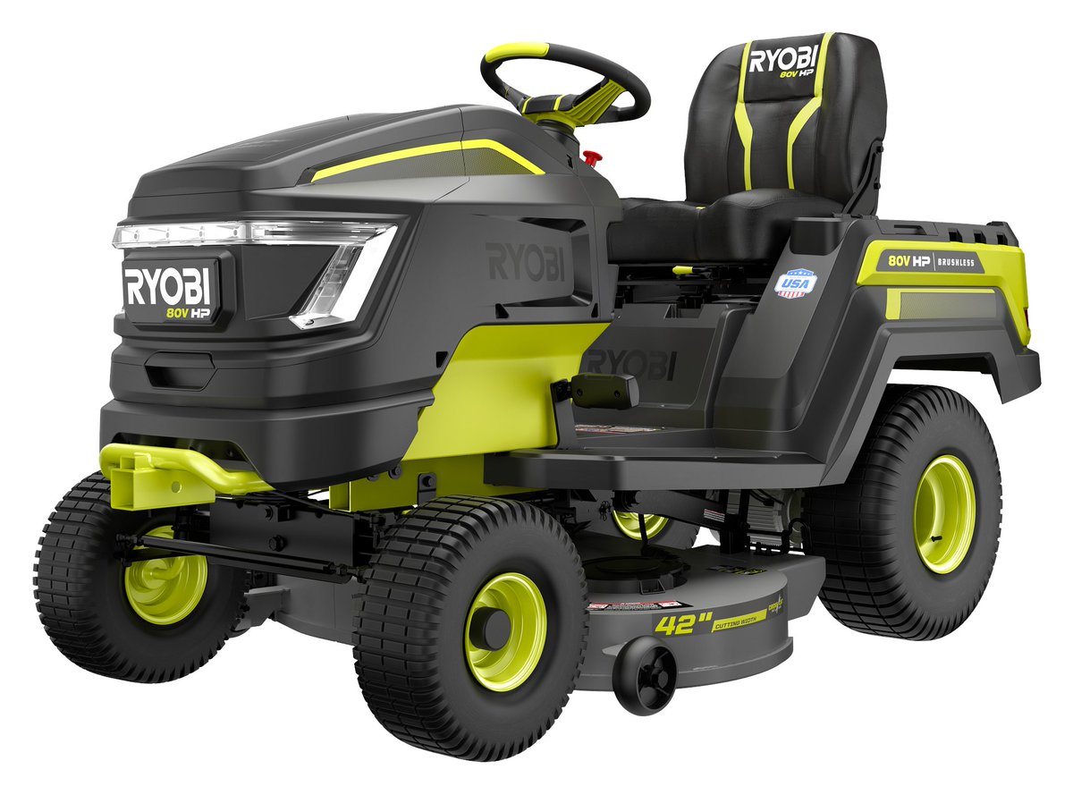 ProToolReviews's tweet photo. Newest from @RYOBItoolsusa: Two new 80V Lawn Tractors and a new 80V CrossCut 30-inch self-propelled mower!
Who's excited for mowing season!
#tools #lawnmower #ptrryo23 https://t.co/yKGvfDH7RK
