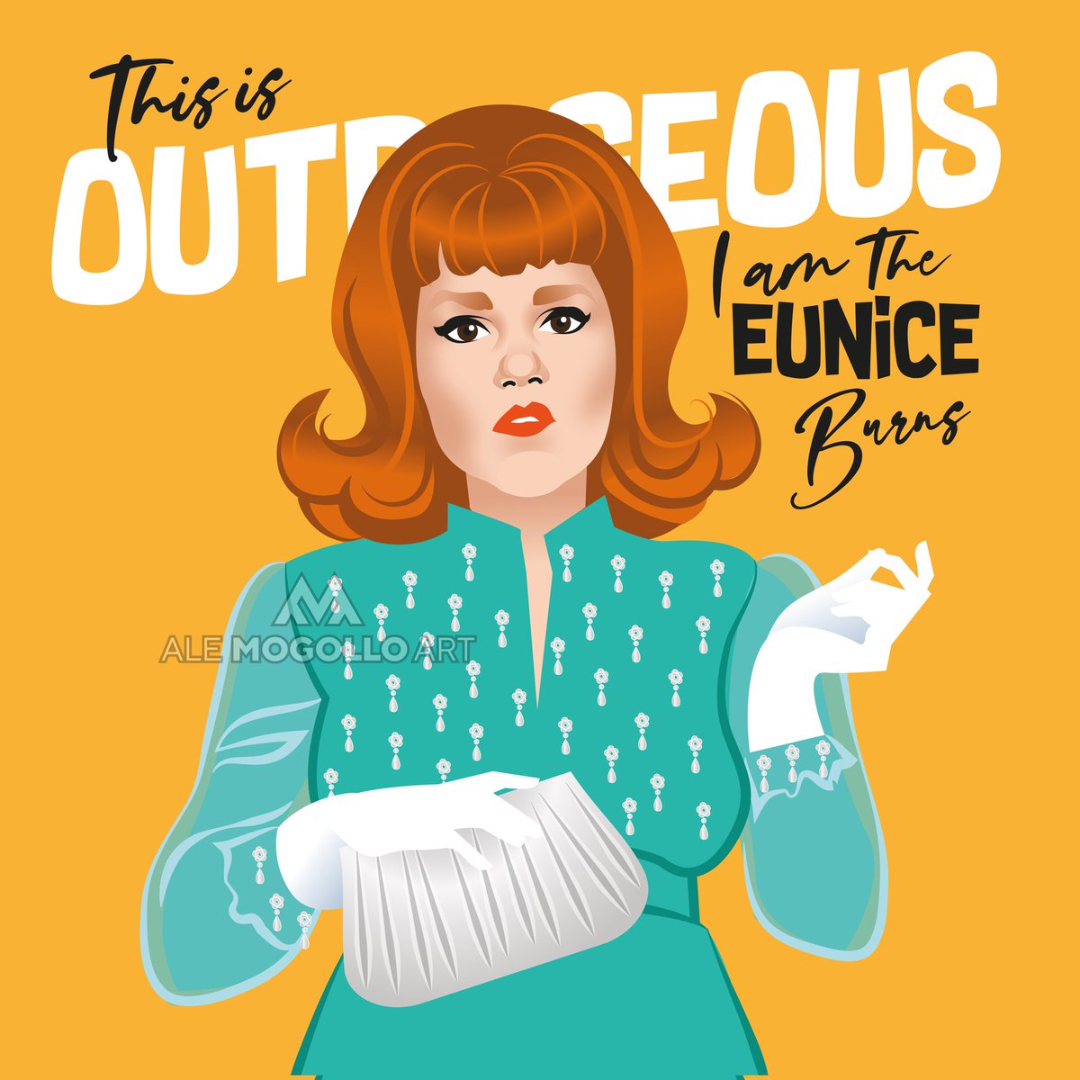 #MondayMood
The irrepressible Eunice Burns as played by the wonderful Madeline Kahn in Peter Bogdanovich's masterpiece What’s up doc?
#madelinekahn #eunice #whatsupdoc #comedy #humor #alejandromogolloart