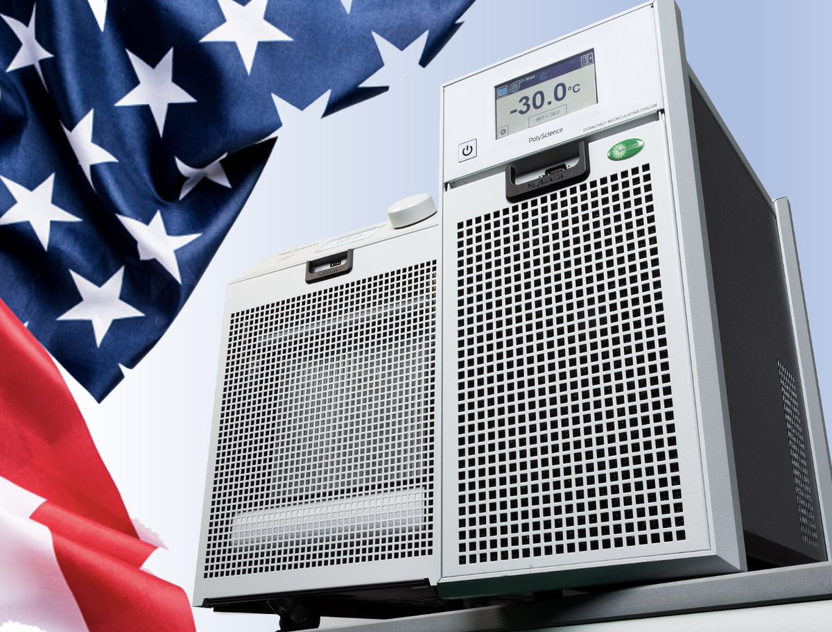 PolyScienceLab's tweet photo. We are #PolyScienceProud to be American Made, today and every day.
#powerofpolyscience #PresidentsDay #madeinamerica #madeinusa #americanmanufacturing #manufacturing #temperaturecontrol #chiller #thisiswhy #science #lasers #cannabis #electricvehicles #TechnologyNews https://t.co/kSSNt9OXbS