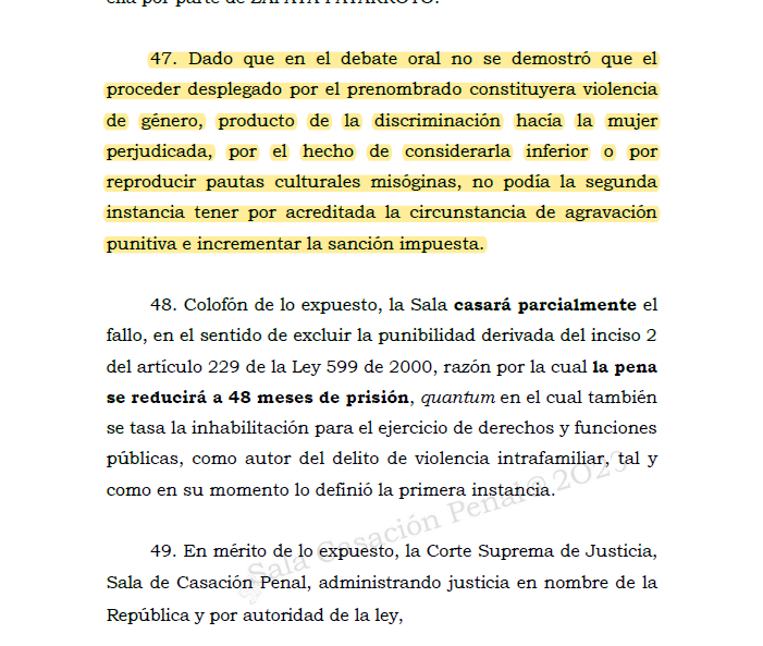 Melovides's tweet photo. Si no se demuestra el contexto de violencia de género, producto de la discriminación hacia la mujer perjudicada, no se puede condenar por la agravante específica por ser mujer, prevista en el tipo penal de violencia I. (229). Otro logro de @julcostaduran10 https://t.co/Zfh5MI8pWz https://t.co/stwGN0ROoH