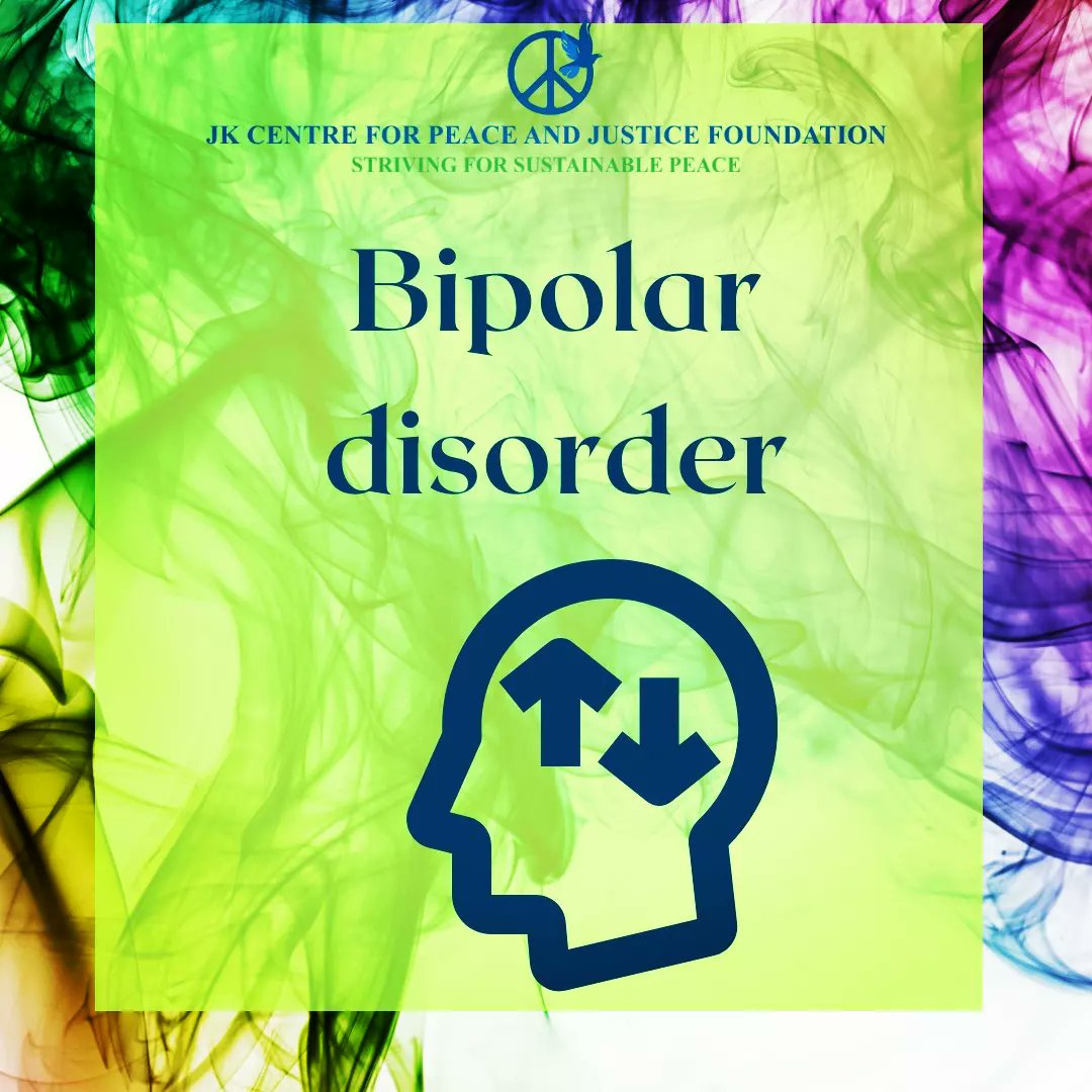 Bipolar disorder is a mental illness which brings extreme high and low moods in  a person suffering from it. 
#MentalHealth #mentalhealthawarness 
#MentalHealthMatters 
#bipolarawareness 
#bipolar 
#mentalhealthsupport 
#mentalillness 
#JKCPJ
Follow the thread 👉