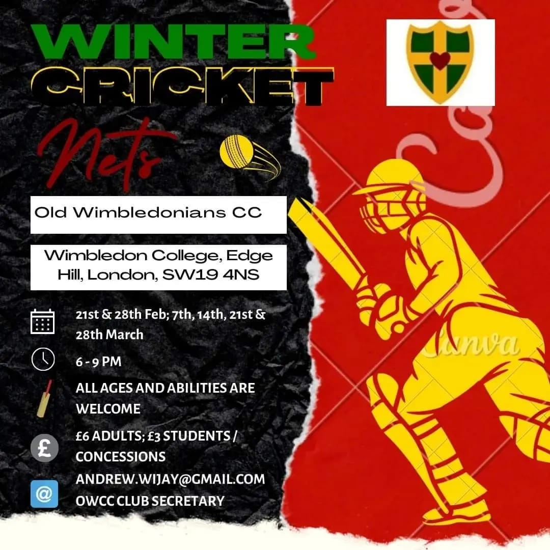 oldwimbscc's tweet image. Loads of things going on with us this week. We&apos;ve got winter nets starting tomorrow and our fundraising Race Night on Friday. 

Fancy getting involved? Of course you do.

Haven&apos;t played since school? You&apos;re welcome. Think you might be too old? You&apos;re not. 

Join us.