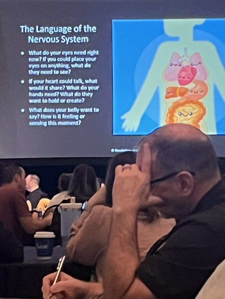 The language of the body is #sensations We want to learn to notice, listen to, and read those sensations in self & others. And these are not the same as feelings. #tss2023atn #traumainformed #trauma #resilience