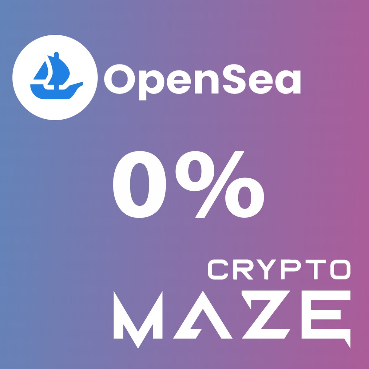 🚨ATTENTION ALL TRADERS🚨

For a limited time, our primary marketplace partners <a href="/opensea/">OpenSea</a>  are dropping their fees to 0% and we are matching that with a 0.5% royalty fee! 

Go sweep🧹
Unrevealed Cryptomights:
opensea.io/collection/cry…

Revealed Cryptomights:
opensea.io/collection/cry…
