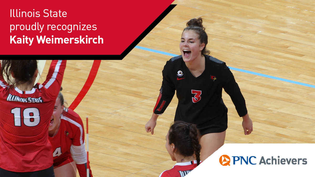 The MVC Volleyball Scholar-Athlete of the Year is a PNC Achiever! Congrats to <a href="/RedbirdVB/">Illinois State Volleyball</a>'s Kaity Weimerskirch!

#PNCAchievers