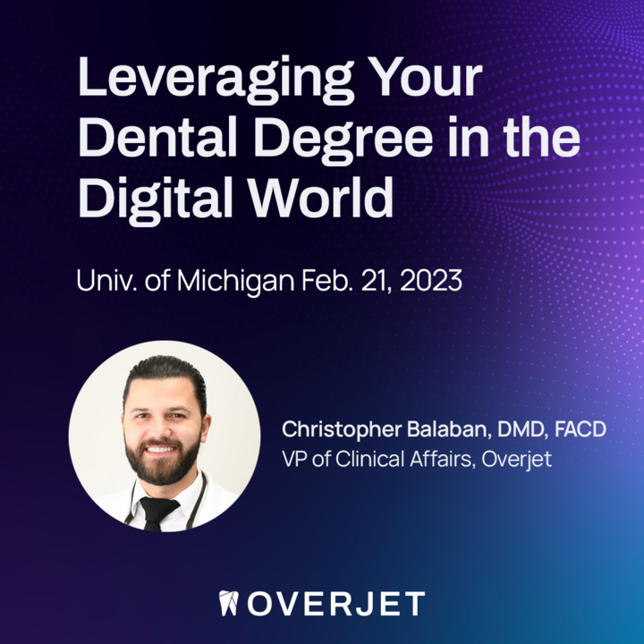 We are honored to have our VP of Clinical Affairs, Dr. Christopher Balaban, invited to speak at <a href="/UMichDentistry/">UM SchoolofDentistry</a>!

Learn more about the event here: lnkd.in/evZqmfm

#dentistry #education #um #dentalschool #technology #ai