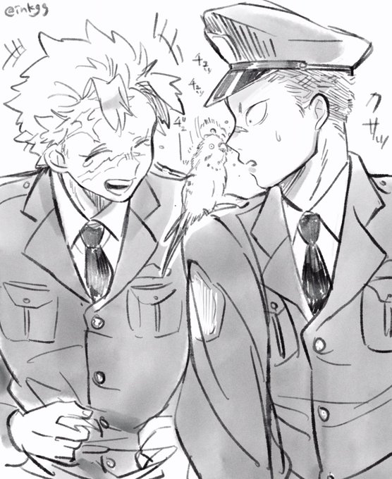 🦜ちゃんに気に入られたこうはいくん。 