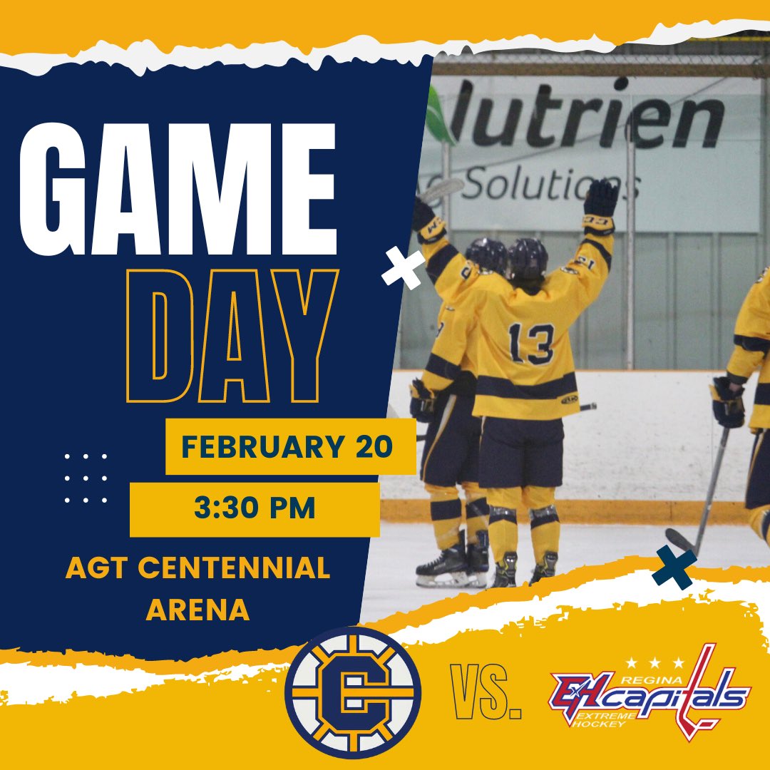 🏡 CHIEFS AT HOME 🏡
 
TODAY is the final regular season game! This afternoon we welcome the Capitals to town for a rematch! 

🕞 3:30PM
Delisle Chiefs
🆚
Regina Capitals
📍AGT Centennial Arena, Delisle, SK

#DelisleChiefsHockey 🔵🟡