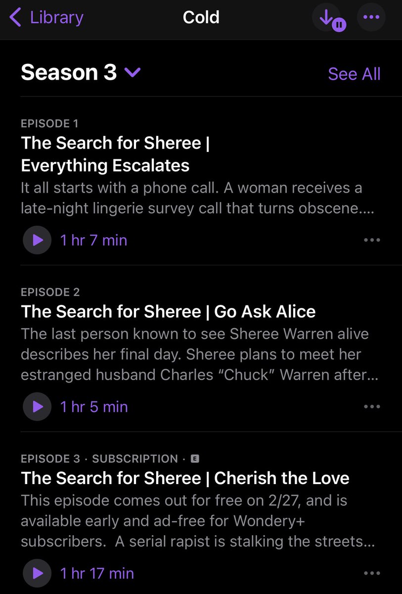 ashergrey's tweet photo. COLD season 3, The Search for Sheree Warren, now available for free. Listen to episodes 1&amp;2 now, anywhere you get podcasts. https://t.co/pZZZvQaI21