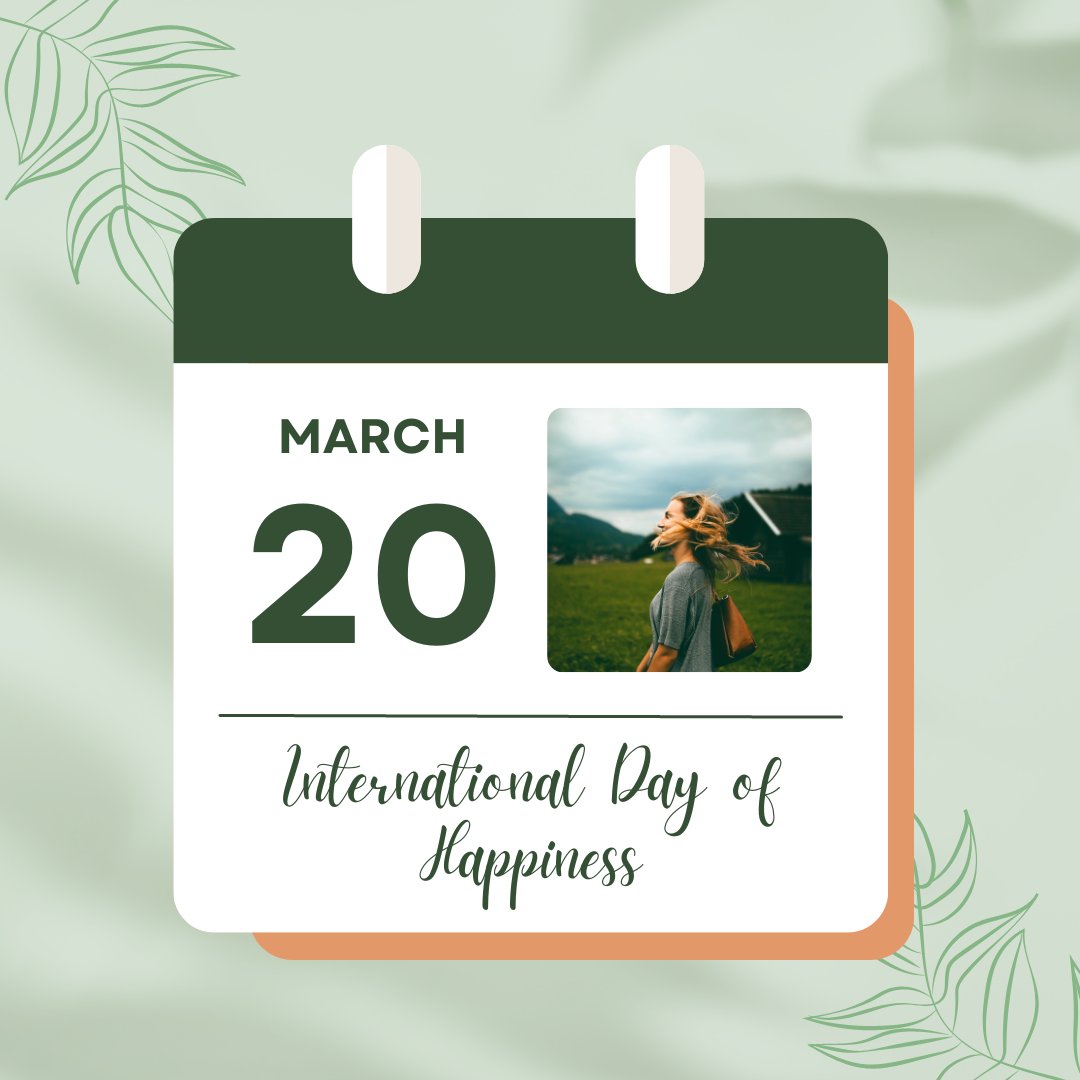 We have something for you to smile about - it's the #InternationalDayofHappiness! Here are 3 ways you can spread #joy today:

🌲 Share positive messages
🌻 Connect with people
🌿 Give directly

Learn more dayofhappiness.net 

#happiness#wellbeing#peace#charity#sustainability