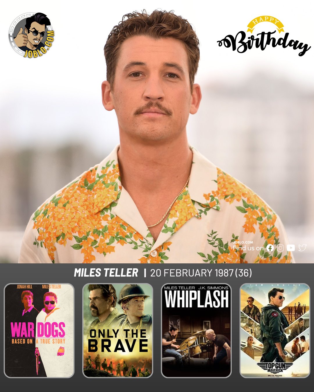 Happy birthday Miles Teller!  