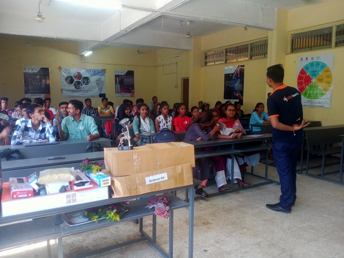 RajStembotix's tweet photo. Innovation Club Prabodh Level Training Day 1 on #basic_electronics #Glider #Mechanical #STEMeducation at Government science college,Valod Tapi district For Science Students.
@PMOIndia @CMOGuj @kuberdindor @vnehra @mnagarajan @narottamsahoo @InnoClubCHE @InfoGujcost @STEMbotix https://t.co/HXnKdgPC1U