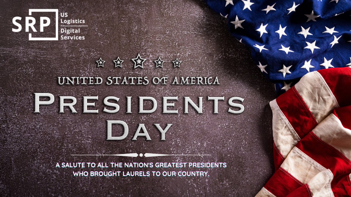 srpuslogistics's tweet photo. Salute to all the great presidents who ruled the country. Your great deeds are always remembered. Happy President’s day.💐✨

#presidentday #presidentday2023 #president #presidentsday #usapresidentday #srp #srplogistics #srpuslogistics #srpdigital https://t.co/KIu0FEG2ji