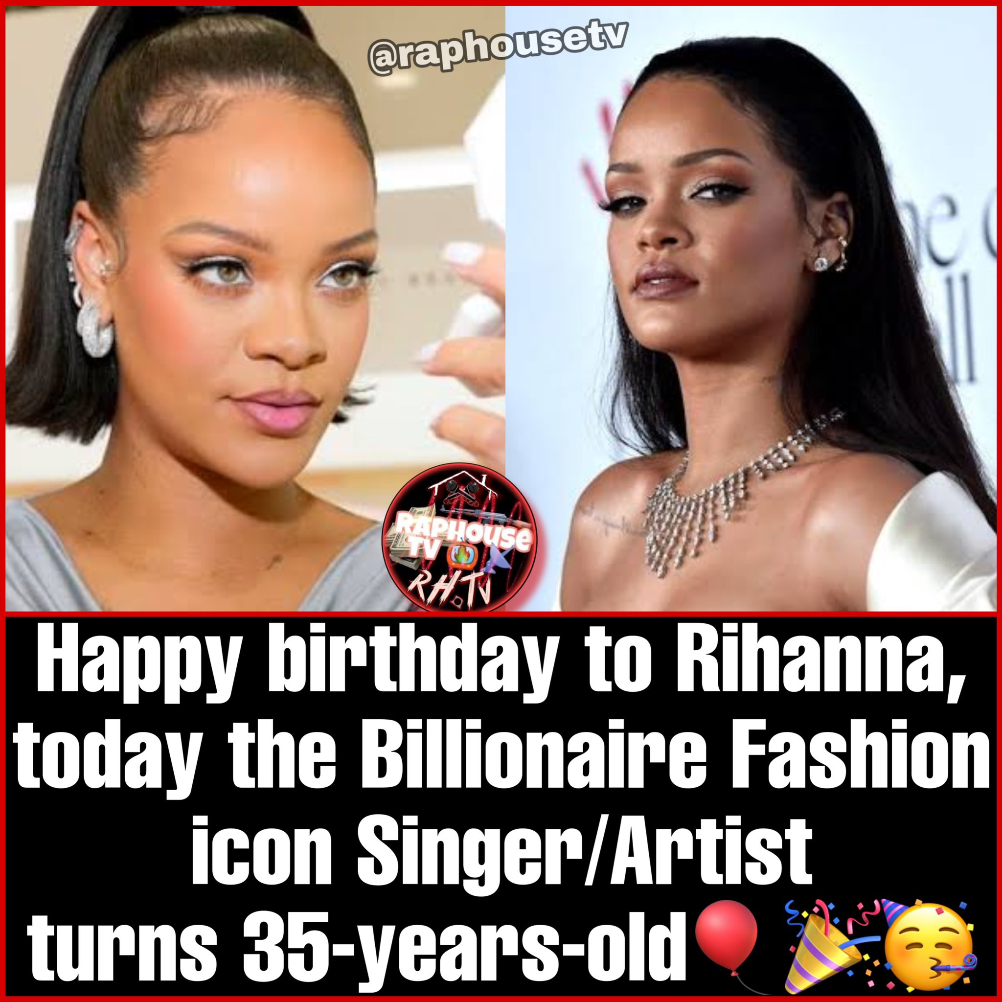 Happy birthday to Rihanna, today the Billionaire Fashion icon Singer/Artist
turns 35-years-old   