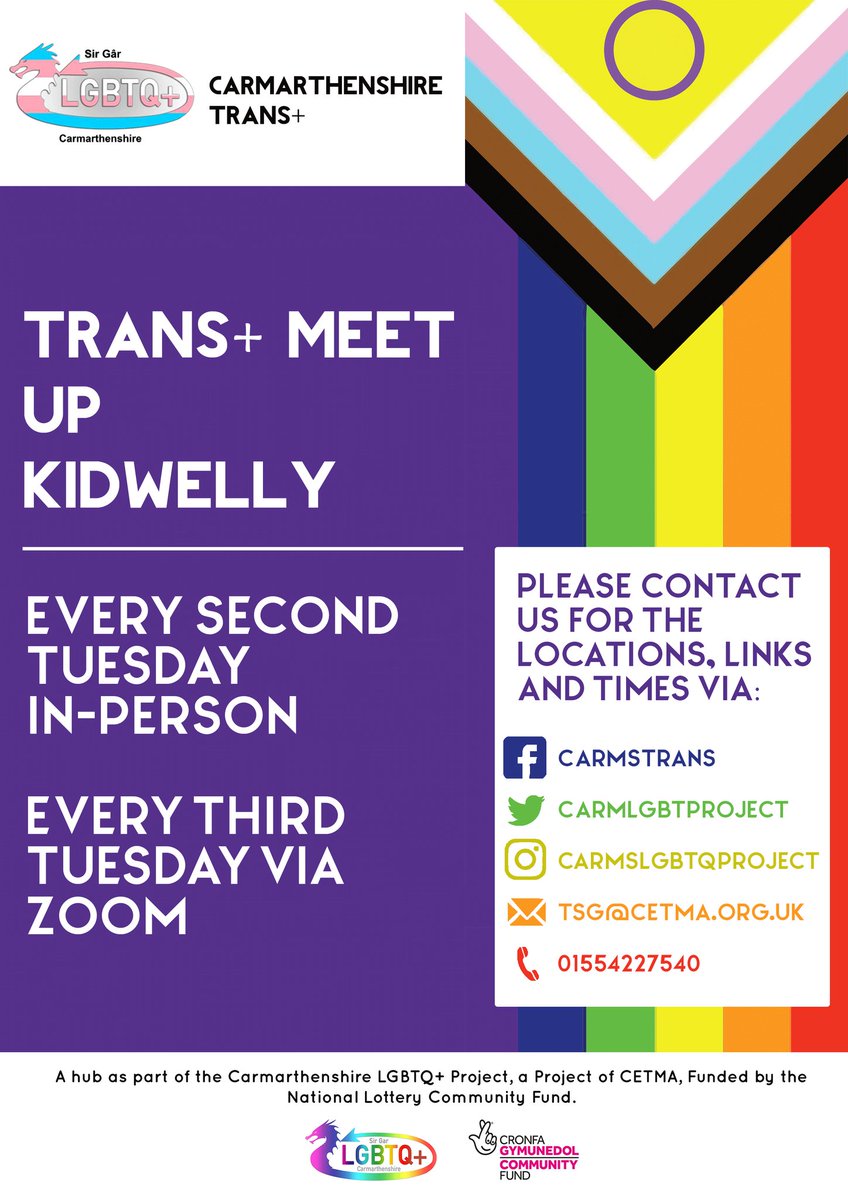 Don't forget tomorrow is our monthly Trans zoom social, message us if you would like a link