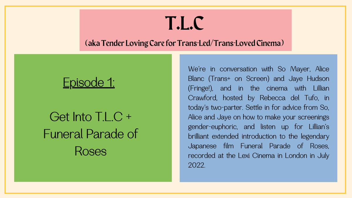 Check out the first episode of our new T.L.C podcast! 

With So Mayer (<a href="/Such_Mayer/">So Mayer</a>), Alice Blanc, Jaye Hudson (<a href="/tranne_boleyn/">jayeeeee 🖤 hudson</a>), Lillian Crawford (@lillcrawf) &amp; Rebecca del Tufo  (<a href="/BeccadT/">Rebecca del Tufo</a>). 

🔗 includeme.podbean.com/e/episode-1-ge…
