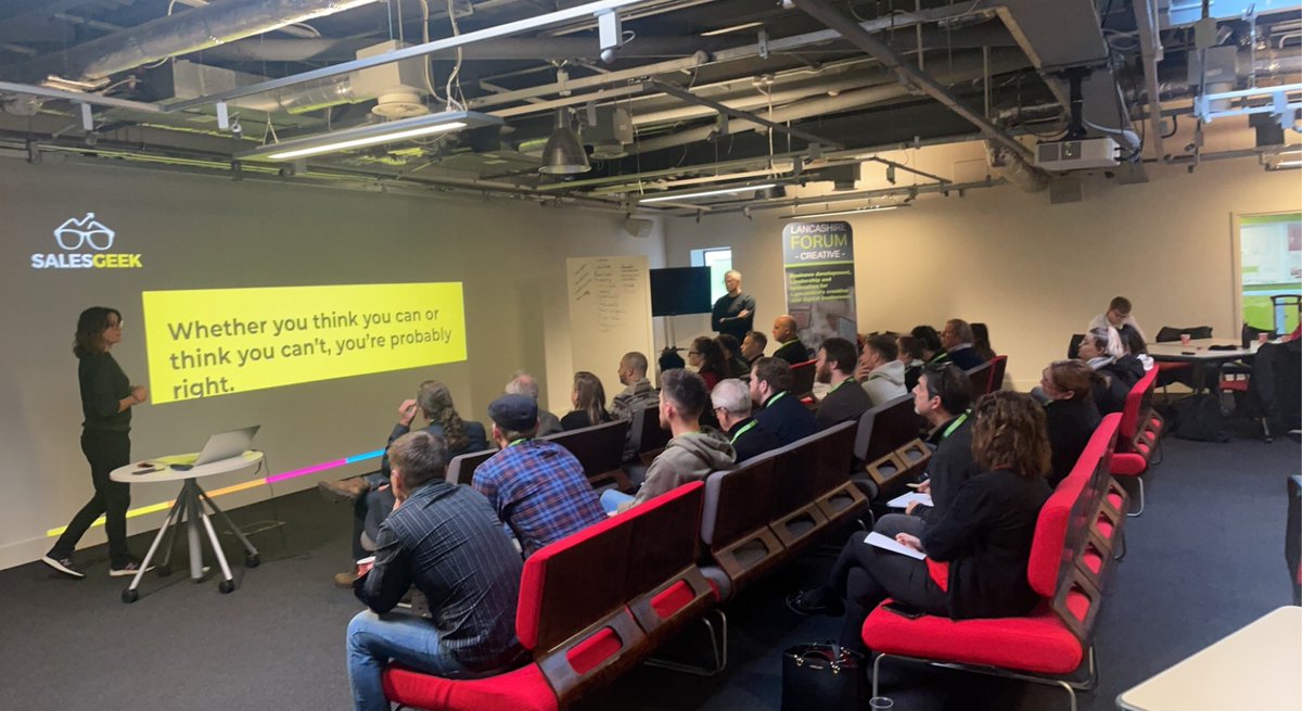 There is still time to book onto Wednesday's Sales for non-sales people Think Tank @UCLanBurnley The session will be led by @SalesGeekUK and is free to Lancashire businesses! Book here: eventbrite.co.uk/e/think-tank-s…