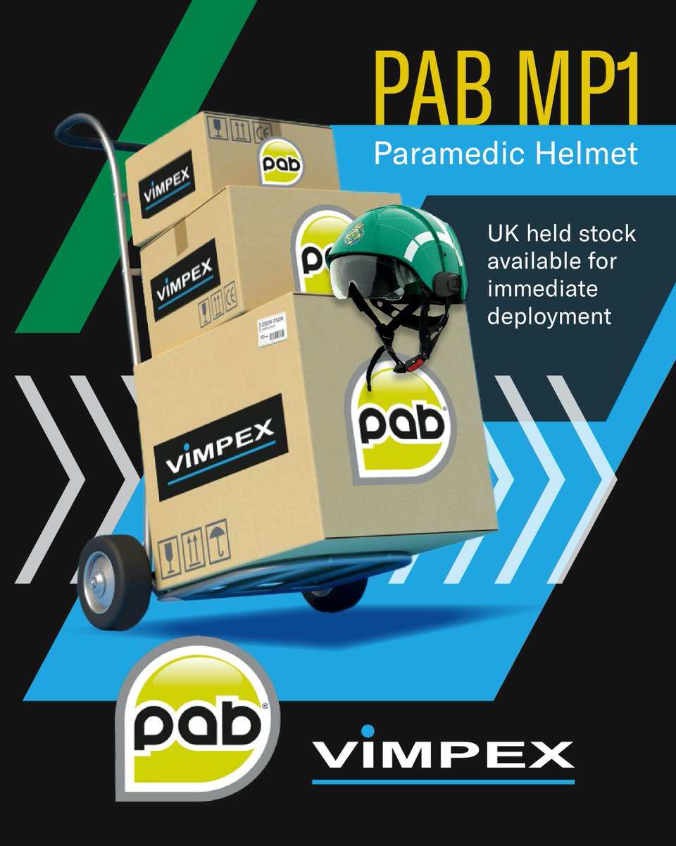 VimpexLtd's tweet photo. PAB MP1 FULLY CERTIFIED PARAMEDIC HELMET 
UK stock immediately available from @VimpexLtd. giving Paramedics, Fire Fighters and Rescuers access to fully certified EN16473 (Technical Rescue) helmet. Competitive price &amp; excellently designed product. More: https://t.co/IgsTt8zI1u https://t.co/cPVW7aqVX1
