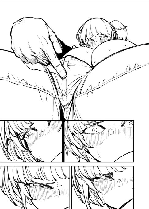 「奥さん、こーこ♪ ここはいじらなくていいんですか?」

「…ッ///」

「ッ……」

「…ッッ…!!」

「…ッ❤❤❤」 