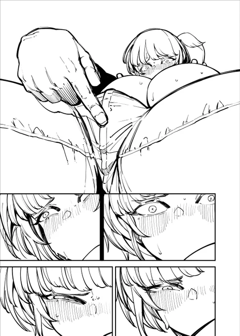 「奥さん、こーこ♪ ここはいじらなくていいんですか?」

「…ッ///」

「ッ……」

「…ッッ…!!」

「…ッ❤❤❤」 