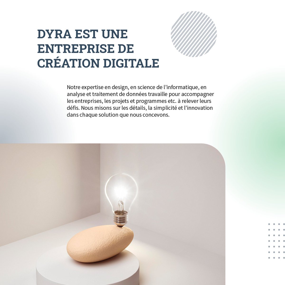 dyra_benin's tweet photo. DYRA est une entreprise de création digitale.

Qui sommes -nous concrètement?
Quel sont les servies que nous offrons?
Quelle est notre méthodologie de travail?
Pourquoi collaborer avec nous?

#DYRA #DesignGraphique #UIUXDesign #Numérique #Photographie #Vidéo #Environnement https://t.co/8B2LJdT6vQ