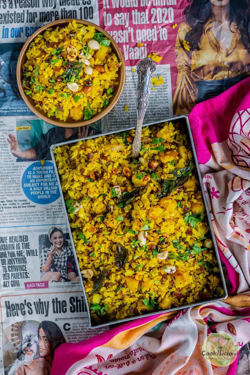 schmoozequeen's tweet photo. Kanda Batata Poha
#Quick #easy #simple #Maharashtrian #snack recipe made with basic ingredients. This #vegan #pohaupma is light, filling, and tasty! Make it in just 15 minutes! #cookiliciousveg #poha #vegansnack #veganbreakfast https://t.co/ygX7dRnVIv via @cookiliciousveg https://t.co/vmCCVKHscH