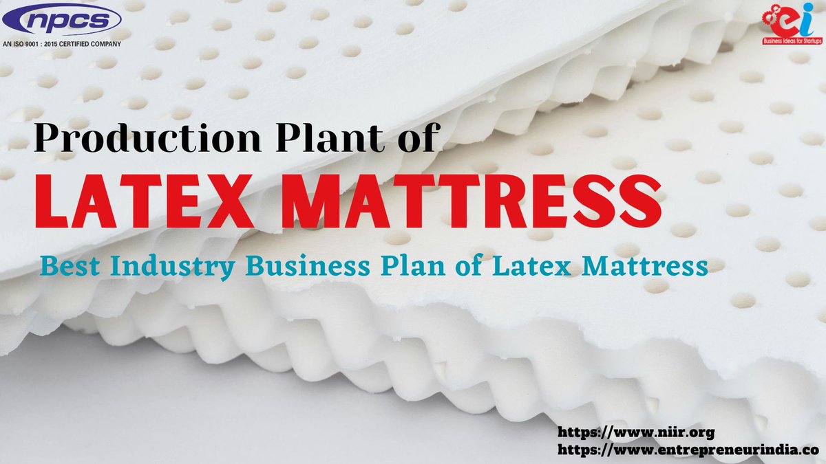 Production Plant of Latex Mattress | Best Industry Business Plan of Latex Mattress 
youtu.be/T0NGUV8AaOc
#Latex, #Mattresses, #Latexmattresses, #Rubber, #Rubberproduct, #Synthetic, #Syntheticlatex, #Latex, #Naturallatex, #Natural, #Entrepreneurs, #Startupideas, #Businessplan