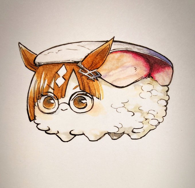 「brown hair sushi」 illustration images(Latest)