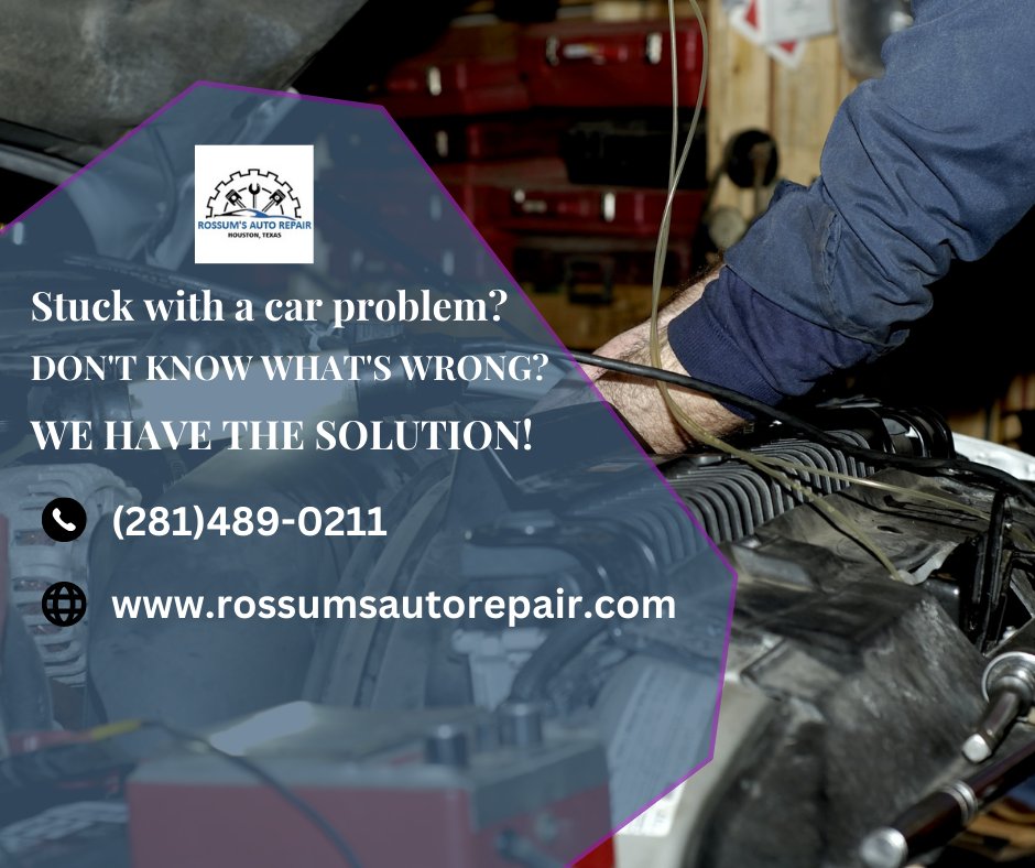 Stuck with a car problem? Don't know what's wrong? We have the solution! Get your car diagnosed by our expert technicians in Houston! Call us at (281)489-0211 to schedule your appointment today.

#CarDiagnostic #Houston #AutoMaintenance