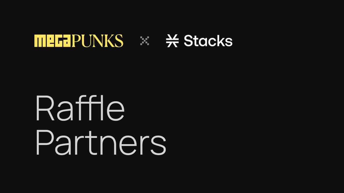 MegapontNFT's tweet photo. We are excited to announce the partners for the MegaPunks allowlist for @stacks projects! https://t.co/YIFQ2pI8lq