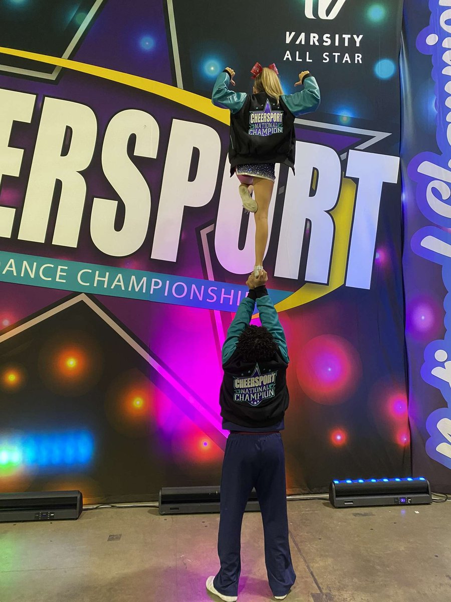 Double 2023 Cheersport Champ!! Couldn’t be prouder of my teams this weekend. ❤️‍🔥💣
