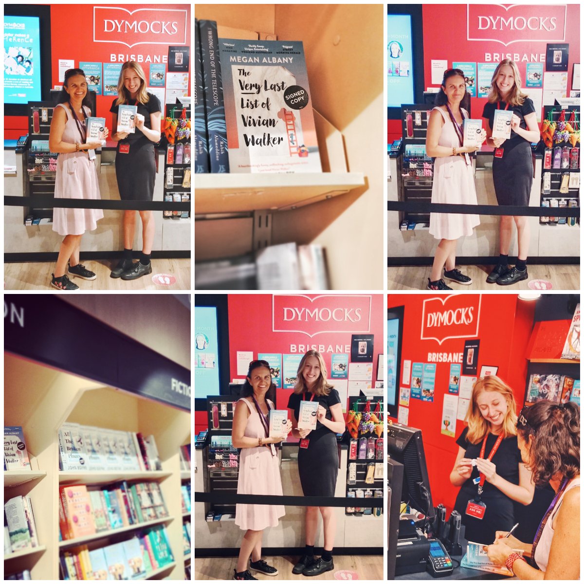 Dropped into Dymocks, Queen St, Brisbane to sign a few copies of my book and to thank the wonderful staff for all their support. So....if you're in BrisVegas, you know where to get your personally signed copies!

#Dymocks #theverylastlistofvivianwalker #meganalbanywriter