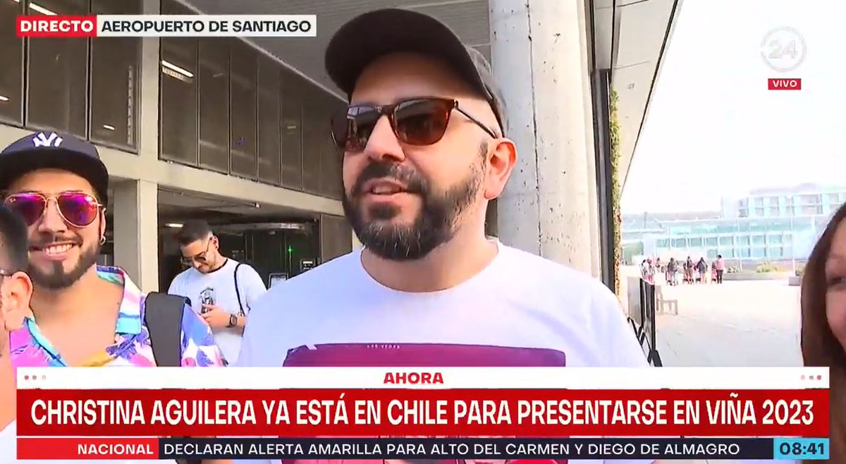 ⭕#AHORA24H | Christina Aguilera ya está en Chile para presentarse en Viña 2023.

En vivo bit.ly/3mCBZzY