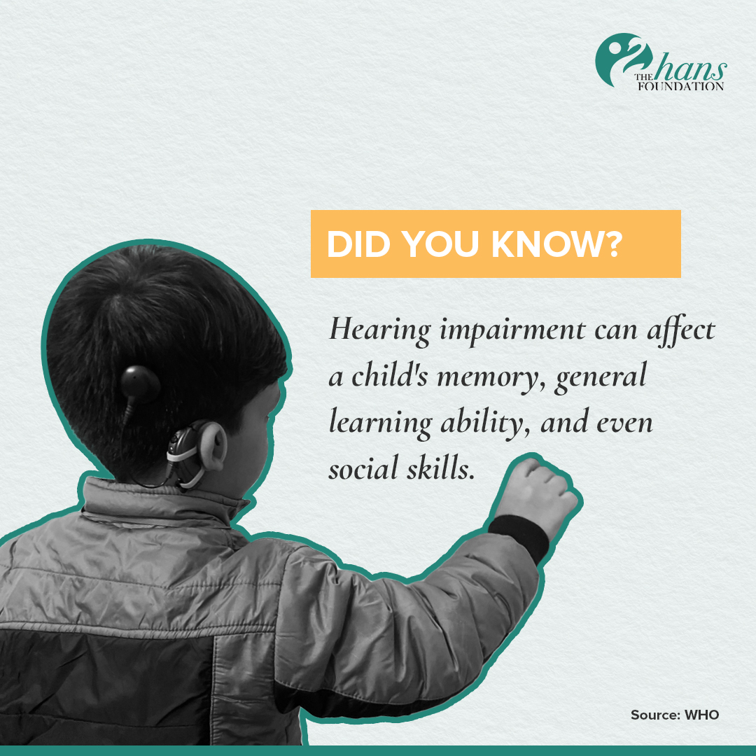 THF_INDIA's tweet photo. Children born with significant or total hearing loss suffer a huge disadvantage in mental development if they are not identified in time.
We aim to provide such children with the right exposure and development.
#HansForALL #THFCochlearImplantProgramme #HearingCareForAll https://t.co/w7waflPfT9