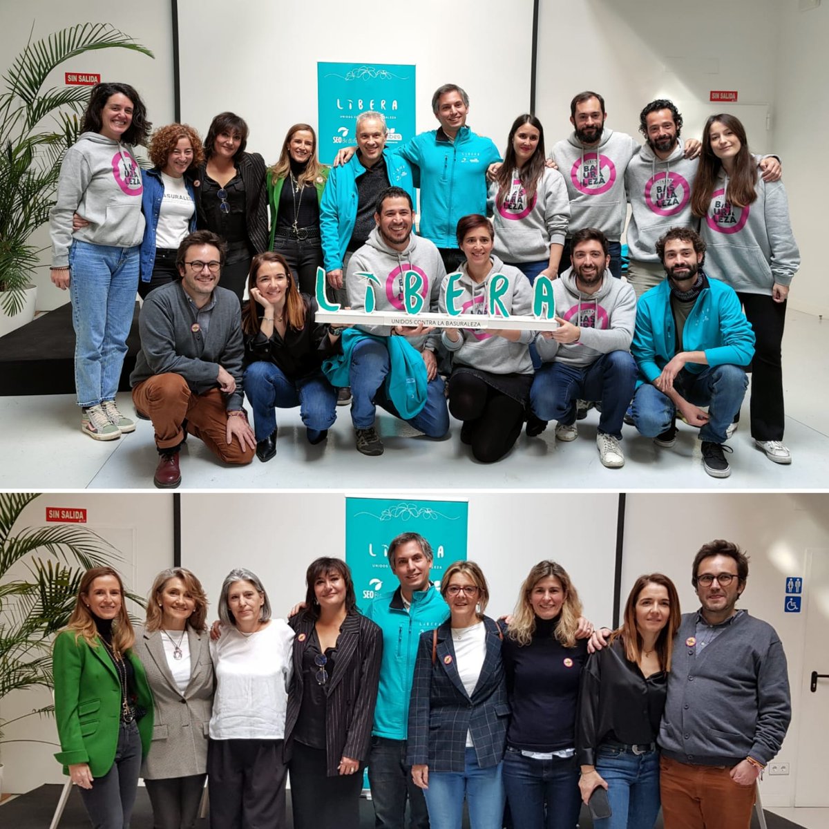 Vertidos_Cero's tweet photo. #ProyectoLibera de @SEO_BirdLifey @ecoembes sigue creciendo.
Equipo en la presentación resultados 2022: más de 130.000 #voluntarios, 38 #alianzas científicas, educativas, más de 800.000 #residuos #caracterizados con 📲#eLitter y #Marnoba👏🏼
¡Enhorabuena!
➡️https://t.co/7hpoRMqrUD https://t.co/xPUjNdfHGU