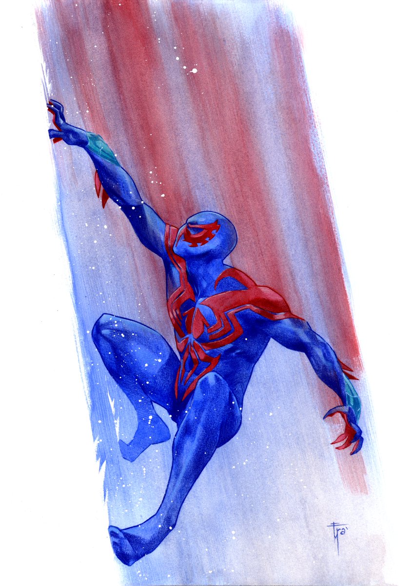 RT @FraMobArt: Spider-Man 2099
#spiderman #spiderman2099 #MarvelComics https://t.co/nB2WkXkc1s