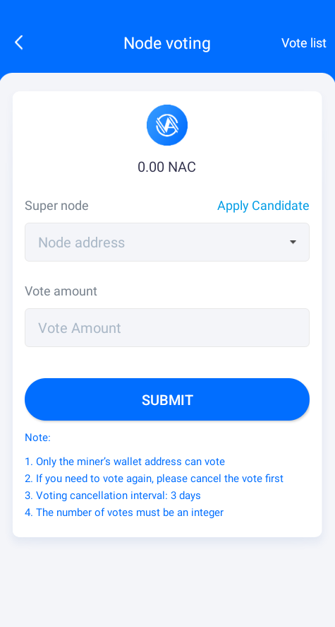 nirvana_chain's tweet photo. ❤️TIPS❤️
The number of node votes will be adjusted to 1-400 #NAC, and it will be executed this month! Please check your previous voting information in advance!
💪Finally, please stay tuned!
#NaChainGlobal https://t.co/TaJZt9owUO